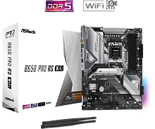 Материнская плата ASROCK B650 PRO RS WIFI, AM5, B650, 4*DDR5, 4*SATA, 3*M.2, 3*USB 3.2, 6*USB 2.0, Type-C, 2*PCIx16, 1*PCIx1, 1*M.2 (Key E), HDMI+DP, ATX