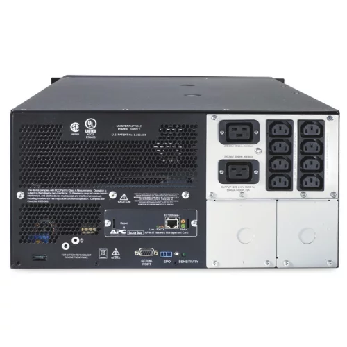 ИБП APC Smart-UPS 5000VA/ 4000W, 230V, Tower/ 5U, Line-interactive, HS repl. batt., SmartSlot, COM (SUA5000RMI5U) фото 4