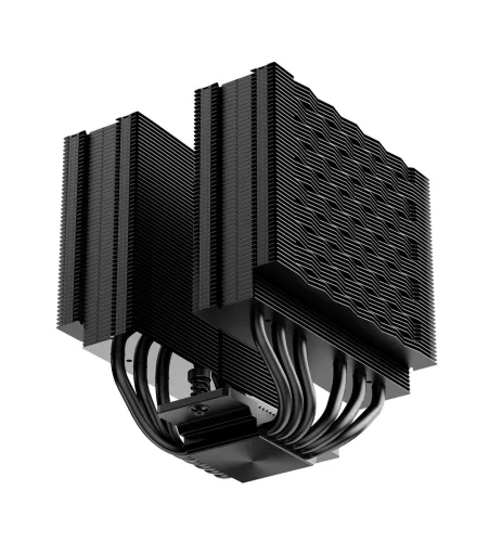 Кулер для процессора/ CPU Cooler PCCooler RT620 Digital BK (250W, 4-pin PWM, LED temp., 157mm, Al/Cu, 6x6mm, 2x120mm, 73.32CFM, 34.9dBA, 2200RPM, S: 1851/1700/1200/115X, AM5/AM4, black) фото 9