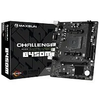 Материнская плата Maxsun MS-Challenger B450M AM4, B450, 2xDDR4, 1*PCIEx16, 1*PCIEx1, 1*M.2, 4*USB3.2Gen1, 4*USB2.0, 4*SATA3.0, 1G, VGA, HDMI, M-ATX, RTL (6940709669747)
