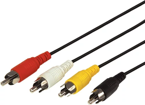 Кабель аудио-видео Rexant 17-0305 4хRCA (m)/ 4хRCA (m) 5м. серебристый (уп.:1шт)