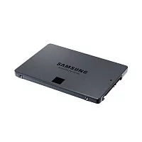 Твердотельные накопители/ Samsung SSD 870 QVO, 4000GB, 2.5" 7mm, SATA3, 4-bit MLC, R/W 560/530MB/s, IOPs 98 000/88 000, TBW 1440, DWPD 0.33 (12 мес.) (MZ-77Q4T0BW)