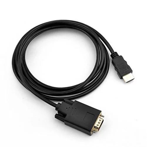 ORIENT Кабель-адаптер HDMI M C702 --> VGA 15M, длина 1.8 метра, черный фото 3