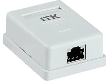 ITK Настенная инф. розетка RJ45 кат. 6 FTP 1-порт (CS2-1C06F-12)