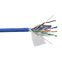 Кабель LANMASTER FTP 4 пары, кат. 5Е, 200Mhz, LSZH, синий, 305 м (LAN-5EFTP-LSZH-BL)