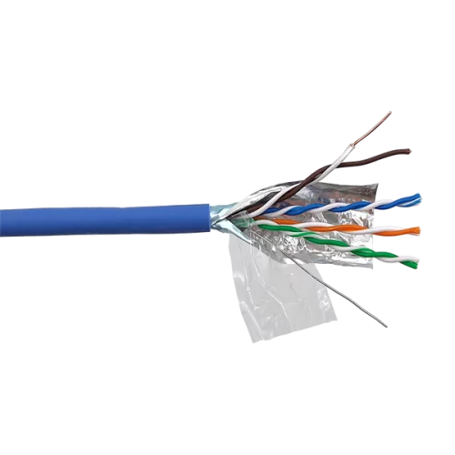 Кабель LANMASTER FTP 4 пары, кат. 5Е, 200Mhz, LSZH, синий, 305 м (LAN-5EFTP-LSZH-BL)