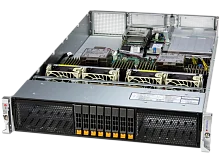 Серверная платформа/ Supermicro Server SYS-222H-TN 2U (2x LGA4710 / 32x DDR5 RDIMM / 8x Hs 2.5" NVMe / 3x PCIe 5.0 x16 / 2 / 2x PCIe 5.0 x8 / 1x OCP 3.0 / 10GbE RJ45 X710-AT2 / 2x 1600W Power) (8 NVME