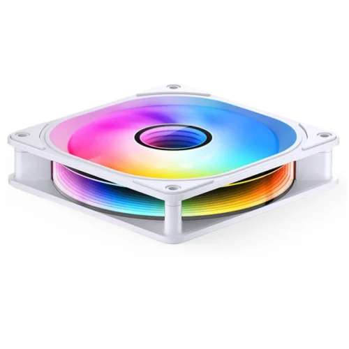 Кулер для корпуса/ Case Cooler JONSBO FR-606WR Reverse (120x120x25mm, 4-pin PWM, ARGB, 35.99CFM, 26.5dBA, 1500RPM, White) фото 2