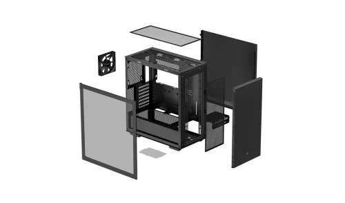 Корпус MidiTower Deepcool CH510 без БП, бок.окно, черный, EATX (R-CH510-BKNNE1-G-1) фото 13