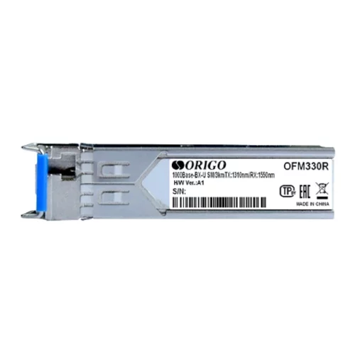Трансивер/ OFM330R/ 10KM WDM SFP Transceiver, 1000Base-BX-U, Simplex LC, TX: 1310nm, RX: 1550nm, Single-mode, 10KM (OFM330R/10KM/A1A)