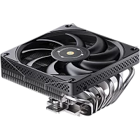 Кулер для процессора/ CPU Cooler JONSBO HP-600 (210W, 4-pin PWM, 66mm, Al/ Cu, 6x6mm, 1x120mm, 61.51CFM, 37.2dBA, 1800RPM, S: 1700/ 1200/ 115X, AM4/ AM5 Black) (HP-600 BLACK)