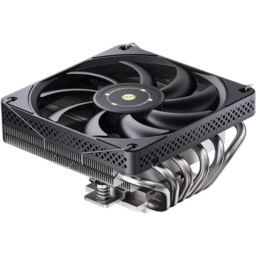 Кулер для процессора/ CPU Cooler JONSBO HP-600 (210W, 4-pin PWM, 66mm, Al/ Cu, 6x6mm, 1x120mm, 61.51CFM, 37.2dBA, 1800RPM, S: 1700/ 1200/ 115X, AM4/ AM5 Black) (HP-600 BLACK)