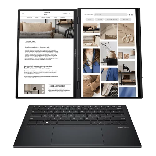 Ноутбук Asus ZenBook Duo UX8406MA-QL338W Core Ultra 7 155H 16Gb SSD1Tb Intel Arc 14