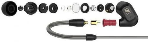 Наушники вкладыши Sennheiser IE 300 1.25м черный проводные крепление за ухом (509104) фото 5