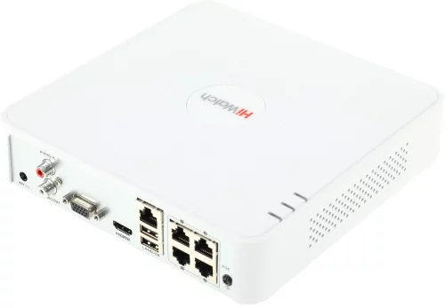 4-х канальный IP-регистратор c 4-мя PoE интерфейсами, Видеовход: 4 IP@4Мп; Аудиовход: 1 канал RCA; Видеовыход: 1 VGA и 1 HDMI до 1080Р (DS-N204P(C)) фото 2