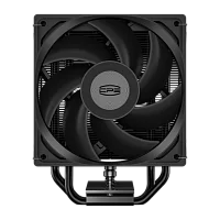 Кулер для процессора/ CPU Cooler PCCooler RT400 Digital BK (230W, 4-pin PWM, LED temp., 152mm, Al/Cu, 4x6mm, 1x120mm, 73.32CFM, 34.9dBA, 2200RPM, S: 1851/1700/1200/115X, AM5/AM4, black)