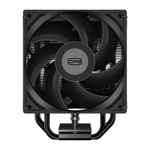 Кулер для процессора/ CPU Cooler PCCooler RT400 Digital BK (230W, 4-pin PWM, LED temp., 152mm, Al/Cu, 4x6mm, 1x120mm, 73.32CFM, 34.9dBA, 2200RPM, S: 1851/1700/1200/115X, AM5/AM4, black)