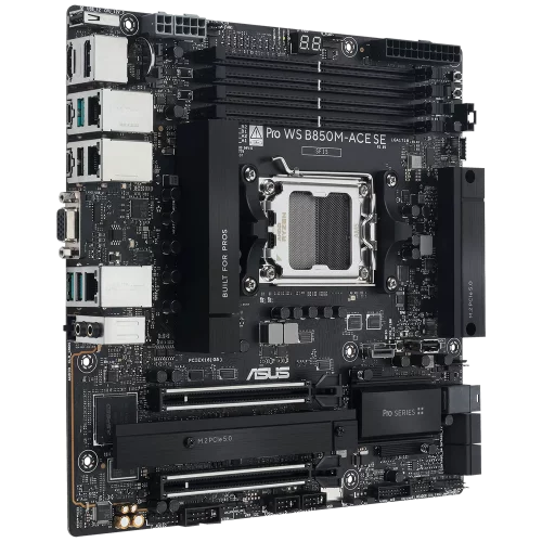 Материнская плата ASUS PRO WS B850M-ACE SE AM5 ATX 4xDDR5 2xPCIEx16 2xM.2 2хUSB-C DP HDMI VGA 10GLAN 2.5GLAN (90MB1MN0-M0EAY0) фото 5