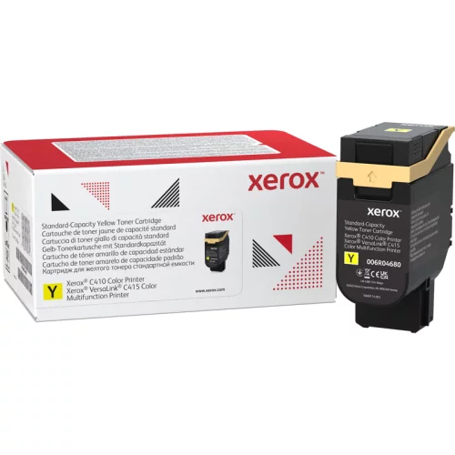 Тонер картридж стандартный, желтый Xerox VLC410/415 (2000 страниц)/ Yellow Standard Capacity Toner Cartridge, Xerox VLC410/415 (2,000 Pages) (006R04680)