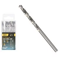 Набор сверл по металлу (5мм, 10 шт) Deli DH-MHZ050-E3 сталь HSS 4341, угол заточки 135 град, пласт. кейс