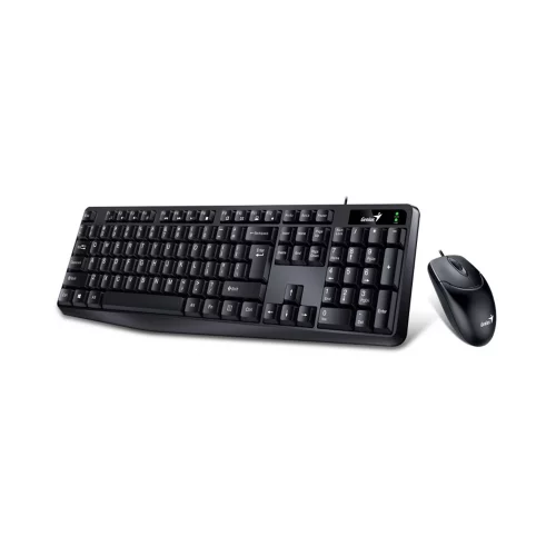 Клавиатура + мышь Genius КМ-170 {Черный, USB,104 кл+ кнопка SmartGenius, мембранная, защита от проливаний,1000 DPI} [31330006403]