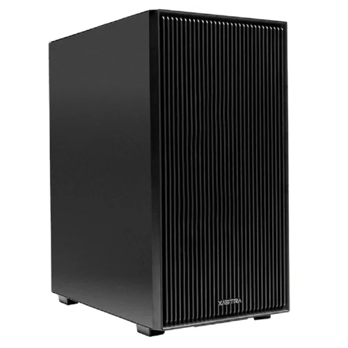 XASTRA Корпус A307M 2BK SI Black mATX/Mesh/Metal left panel / 2x120mm PWM FC black fans/ A307M-2FC12BK-SI фото 2