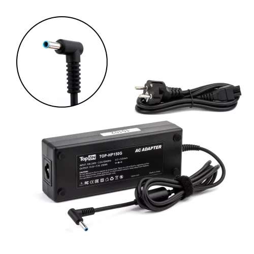 Блок питания TopON для ноутбука HP 19.5V 7.7A (4.5x3.0). TPN-DA09 (TOP-HP150G)