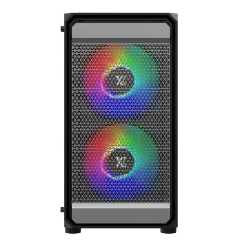 XASTRA Корпус A303M 3FRGB Black mATX/Mesh/ tempered glass / 2x140mm + 1x120mm FRGB fans/ A303M-2FC14F-1FC12F фото 3