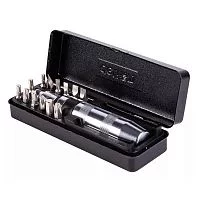 Ударно-поворотная отвертка с набором бит 13 шт Deli DL8901 (PH1, PH2x2, PH3, PH4, SL5, SL6, SL8, SL9, H4, H5, H6, H8), Cr-V, пласт. кейс