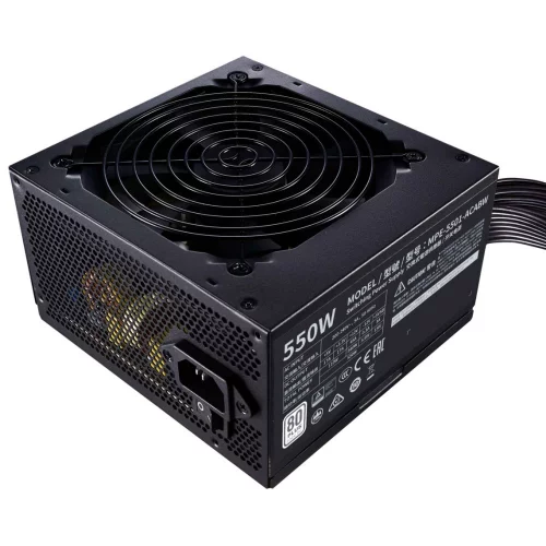 Блок питания Cooler Master MWE White V2 550W (MPE-5501-ACABW-EU) (MPE-5501-ACABW-EU) Блок питания 550 Ватт/ Power Supply Cooler Master MWE White, 550W, ATX, 120mm, 6xSATA, 2xPCI-E(6+2), APFC, 80+ White фото 4