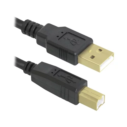 Defender USB04-10 PRO Кабель USB 2.0 для соед. 3.0м AM/ BM , зол.конт, 2фер.фил. (87431)