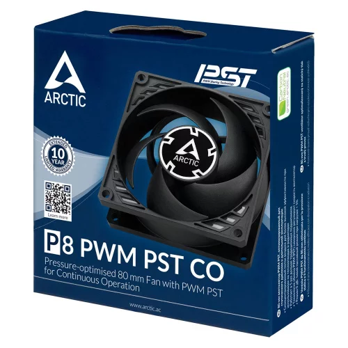 Вентилятор Arctic Cooling Вентилятор для корпуса Arctic P8 PWM PST CO black/ black (ACFAN00151A) (702041)