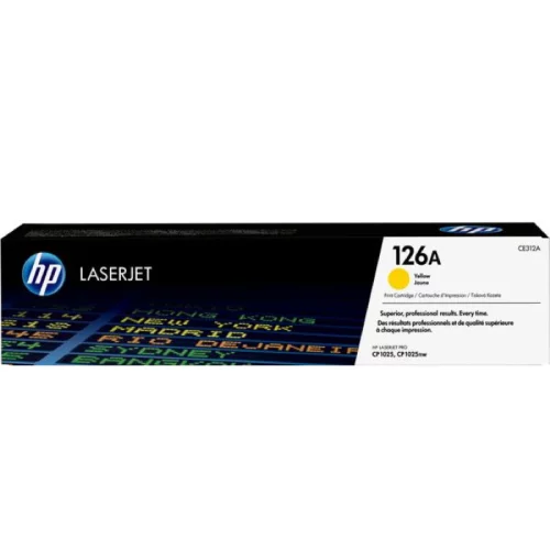 Картридж HP 126A, желтый / 1000 страниц (CE312A) (CE312A) Тонер-картридж/ HP 126A Yellow LaserJet Print Cartridge (CE312A)