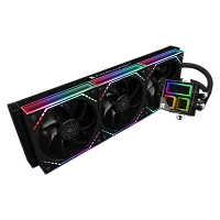 Водяное охлаждение для процессора/ Water Cooling System Thermalright Frozen Infinity 360 (360mm, Black, ARGB/ Fans: 3x120mm, 68.9CFM, 28.2dBA, 2000RPM/ Pump height 60mm, Rad thickness 27mm/ S: 1700, 1 (F-INFINITY-BL-360)