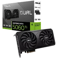 Видеокарта ASUS RTX5060Ti DUAL EVO OC 16GB GDDR7 128bit 3xDP HDMI 2FAN RTL (DUAL-RTX5060TI-O16G-EVO) (90YV0NQ0-M0NB00)