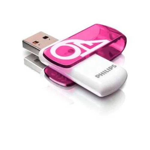 PHILIPS USB Drive 64GB PHILIPS VIVID2.0 64GB, USB 2.0 (FM64FD05P/97)