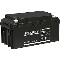 Батарея SECURITY FORCE серия SF, SF 1265, напряжение 12В, емкость 3.3Ач (разряд 20 часов), макс. ток разряда (5 сек.) 50А, макс. ток заряда 18А, свинцово-кислотная типа AGM, клеммы под болт M6, ДxШxВ 350х166х177мм., вес кг., срок службы 8 лет./ Battery S
