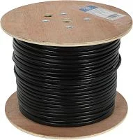 Кабель сетевой Ningbo 1Гбит/ с FTP 4 пары cat.5E solid 0.5мм Cu molded 305м черный outdoor стальной трос (1649912) (1649912#MLN)