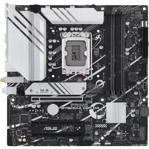 Материнская плата Asus PRIME B760M-A WIFI D4 Soc-1700 Intel B760 4xDDR4 mATX AC`97 8ch(7.1) GbLAN RAID+HDMI+DP (90MB1CX0-M0EAY0)