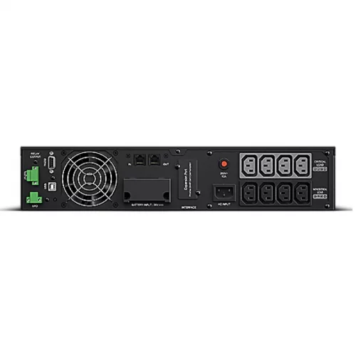 ИБП CyberPower OL1000ERTXL2U, Rackmount, Online, 1000VA/900W, 8 IEC-320 С13 розеток, USB&Serial, RJ11/RJ45, SNMPslot, LCD дисплей, Black, 0.5х0.6х0.2м., 21.7кг./ UPS Online CyberPower OL1000ERTXL2U 1000VA/900W USB/RS-232/Dry/EPO/SNMPslot/RJ11/45/ВБМ (8 IE фото 4