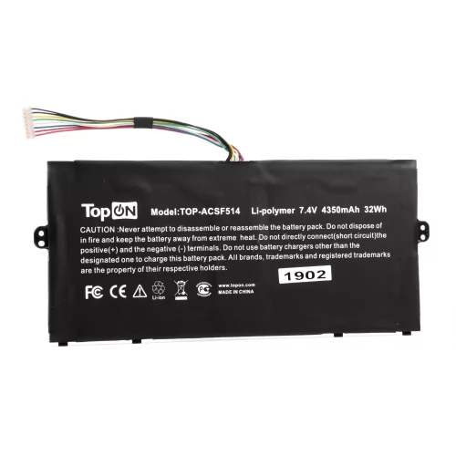 Аккумулятор для ноутбука Acer SF514 7.4V 4350mAh PN: AP16L5J (TOP-ACSF514)