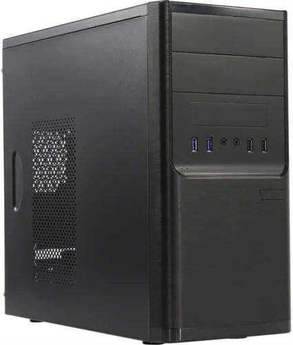 корпус MiniTower Powerman ES701 Black PM-600ATX-F U2*2+U3*2+A(HD) mATX (6198910)