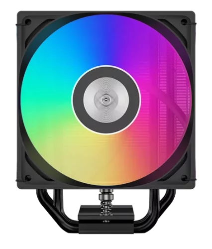 Кулер для процессора/ PCCooler RT500 Digital ARGB BK (240W, 4-pin PWM, LED temp., 152mm, Al/Cu, 5x6mm, ARGB, 1x120mm, 73.32CFM, 34.9dBA, 2200RPM, S: 1851/1700/1200/115X, AM5/AM4, black)