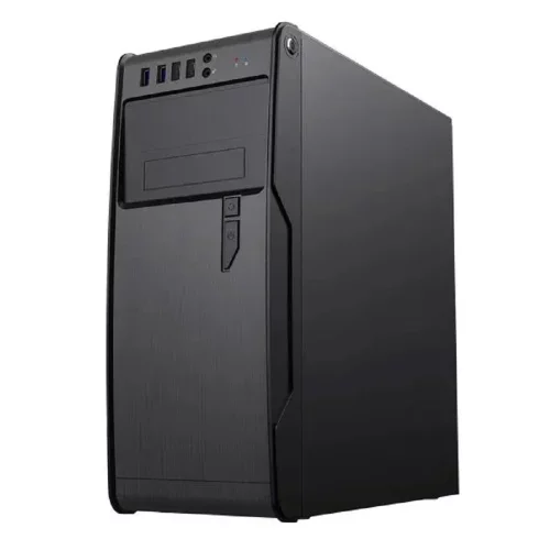 PowerCool Компьютерный корпус без ТМ, S1008BK-2U3C-NP NP (MidiTower, БЕЗ БП, Black, 2*USB3.0+2*USB Type-C +HD Audio)