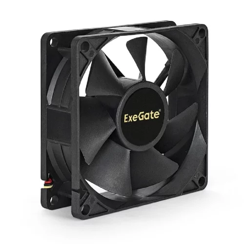 Exegate EX288925RUS Вентилятор ExeGate ExtraPower EP08025B3P (80x80x25 мм, 2-Ball (двойной шарикоподшипник), 3pin, 2400RPM, 26dBA) фото 3