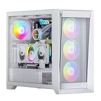 Корпус ACD Lagrange white with 4 pcs ARGB fan (PWM+5V 3PIN) +FAN HUB (AH-TC1GCW-000)