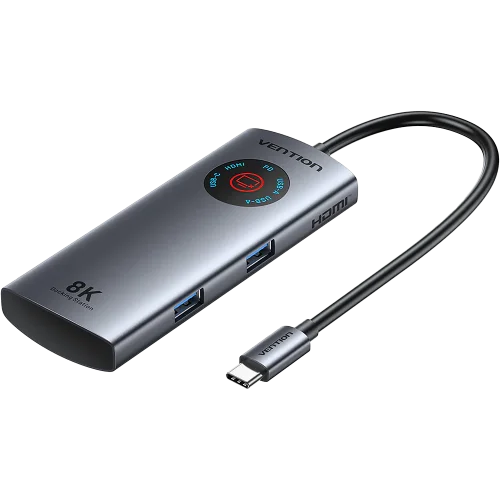 Мультифункциональный хаб Vention USB-C 5 в 1 HDMI 8K (TQXHB)