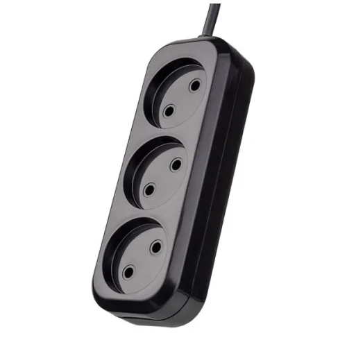 Perfeo Сетевой удлинитель без заземления RU POWER, PF_B4065 (1,5м, 3 розетки, чёрный (Р16-012))