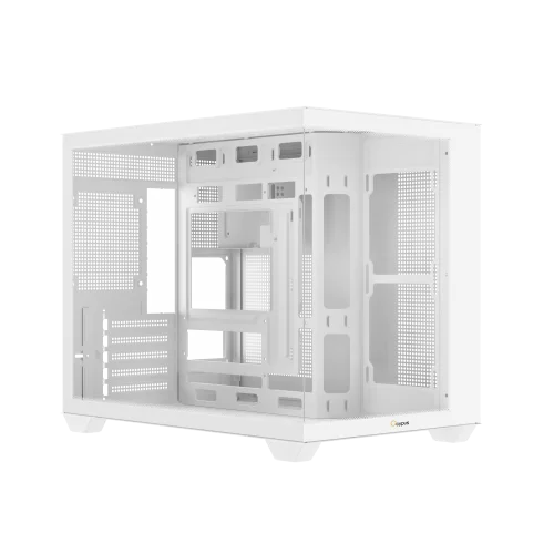 Корпус Компьютер без блока питания/ Case Ocypus Gamma C54 WH, Midi-Tower, TG, no fans, 1xUSB-C + 2xUSB 3.0, mATX, mITX White (GAMMA-C54-WHD000XX-GL)