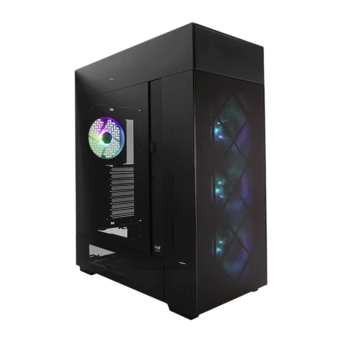 Корпус без блока питания/ Case InWin Modfree Deluxe, Full-Tower, TG, 4x140mm ARGB, 2xUSB-A 3.0 + 1xUSB-C 3.2, E-ATX, ATX, mATX, mITX Black (IW-CS-MFDELU-BLK)